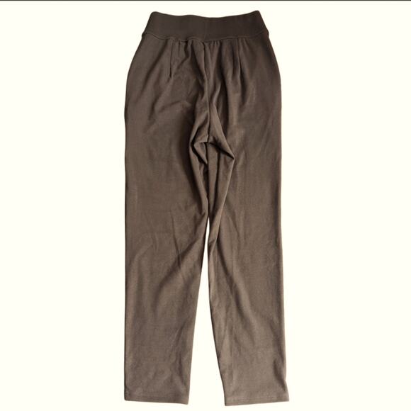 Halara Super High Rise Brown Soft Micro Fleece Ankle Pants NWT Size XS - Picture 2 of 3